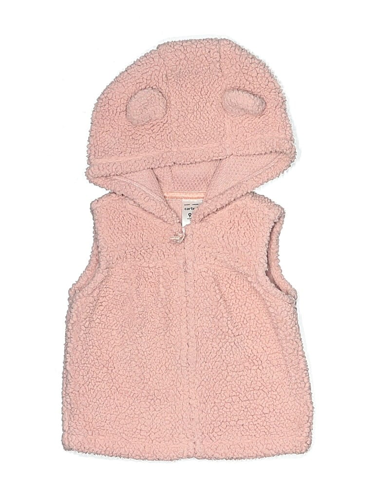 Pre-owned Carter's Babies' Sweater Vest In Pink