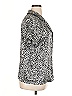 Tart 100% Polyester Animal Print Silver Short Sleeve Blouse Size XL - photo 4