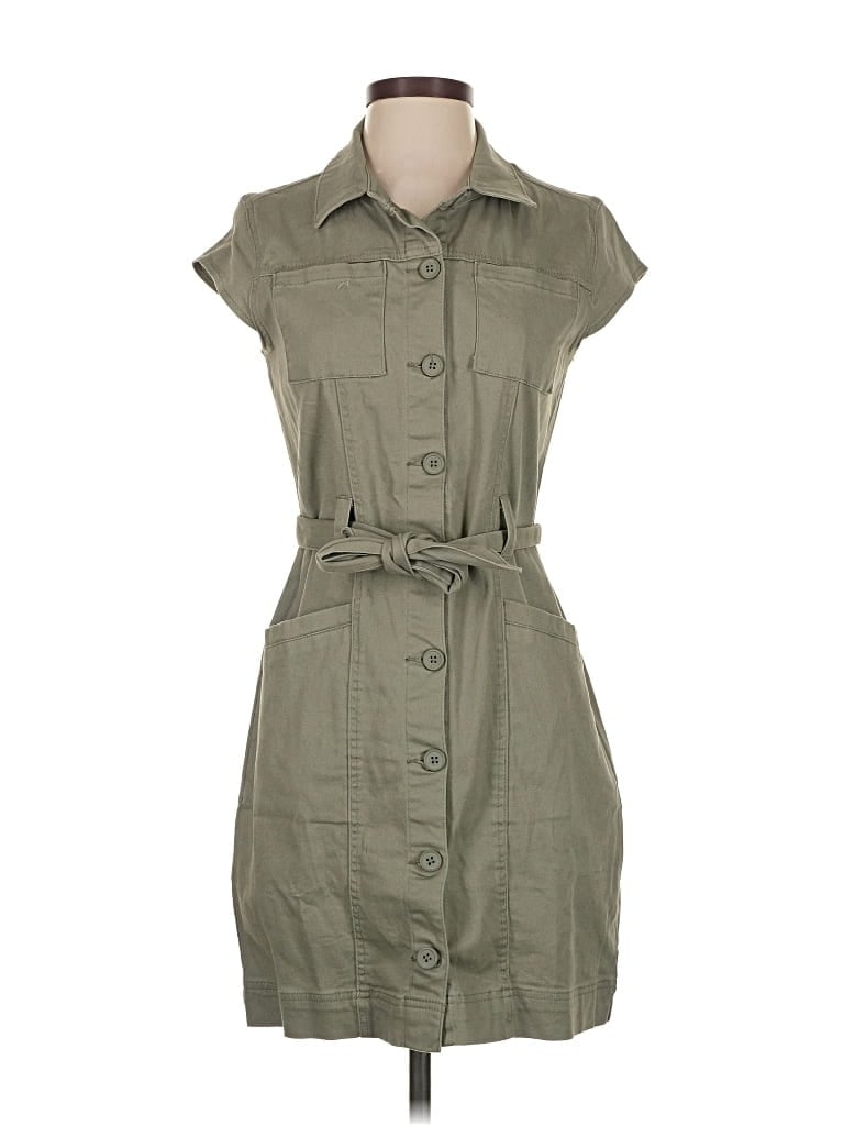 Pre-owned Hunter & Brown Casual Dress In Gray