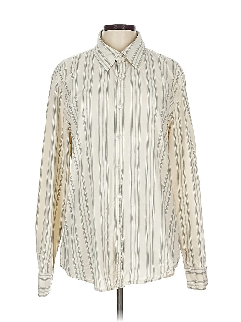 Pre-owned Calvin Klein Jeans Est.1978 Calvin Klein Jeans Long Sleeve Button Down Shirt In White