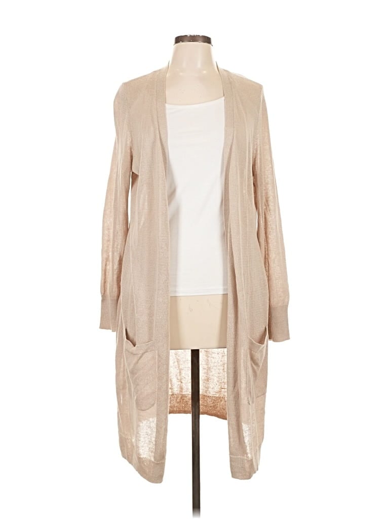 Pre-owned Halogen Cardigan Sweater In Brown