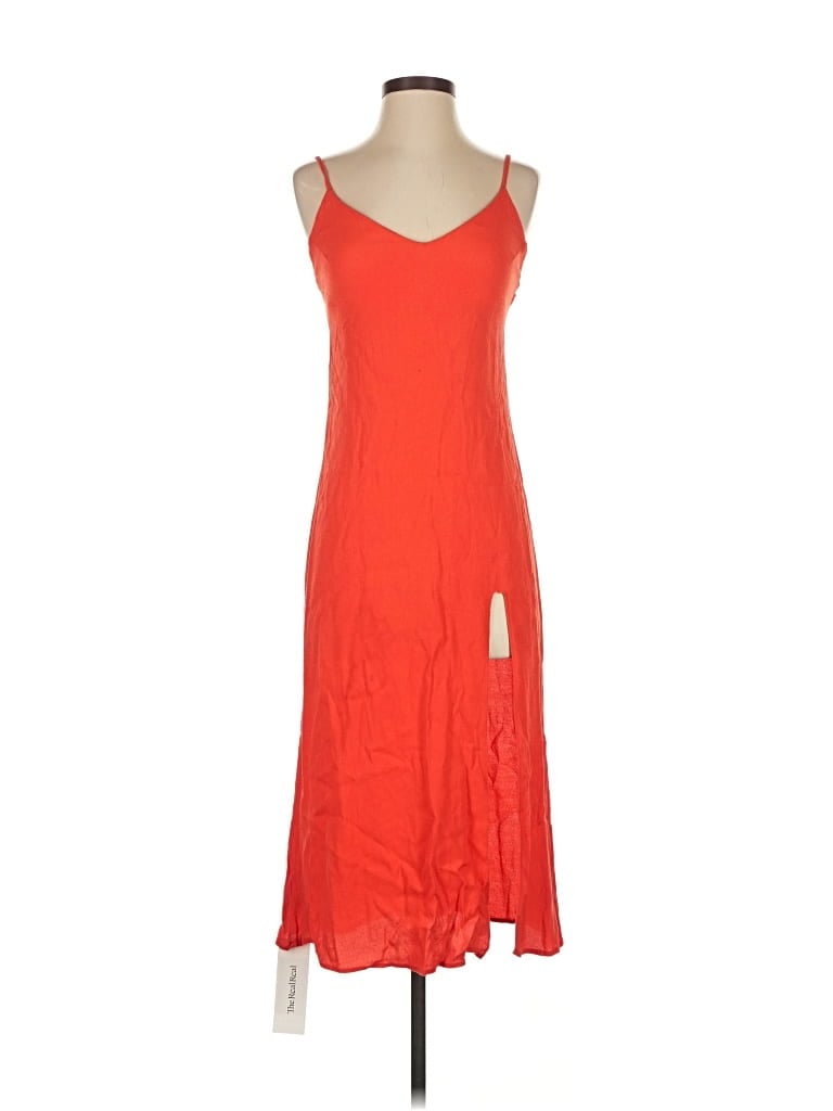 Pre-owned Reformation Casual Dress In Orange