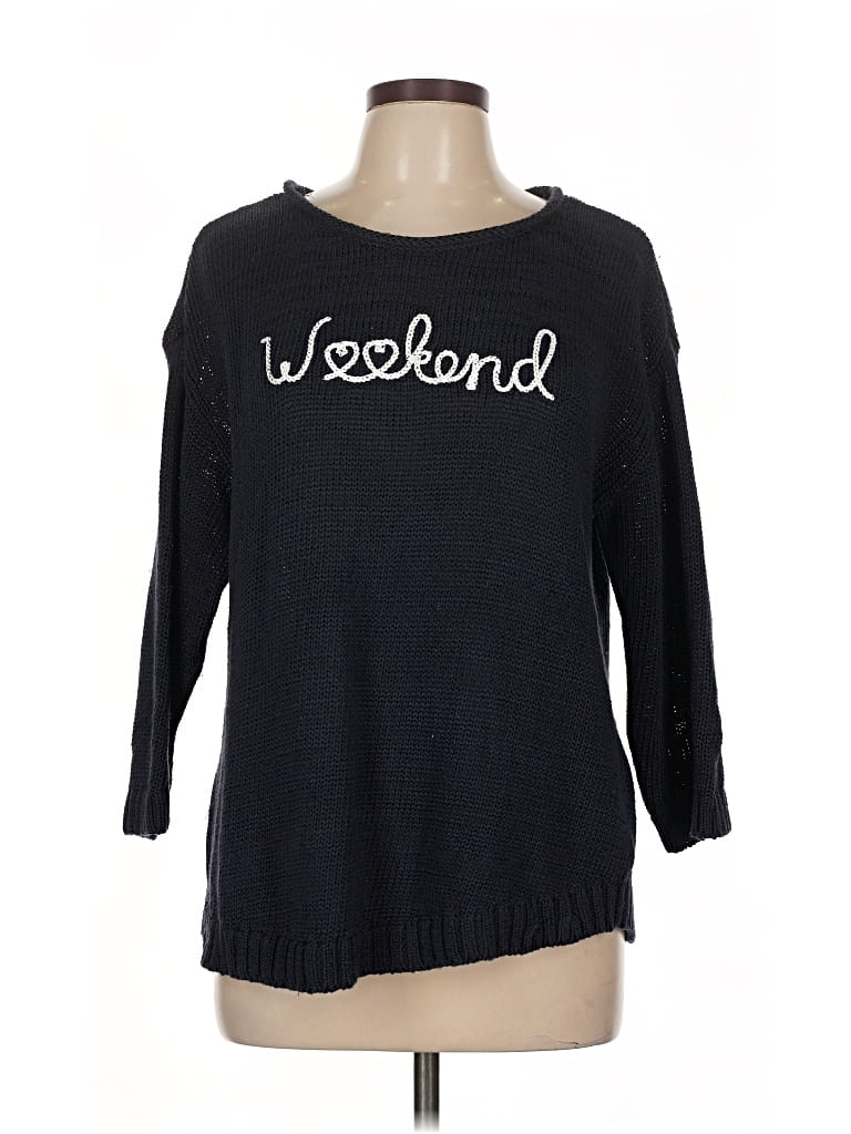 Pre-owned Talbots Pullover Sweater In Black