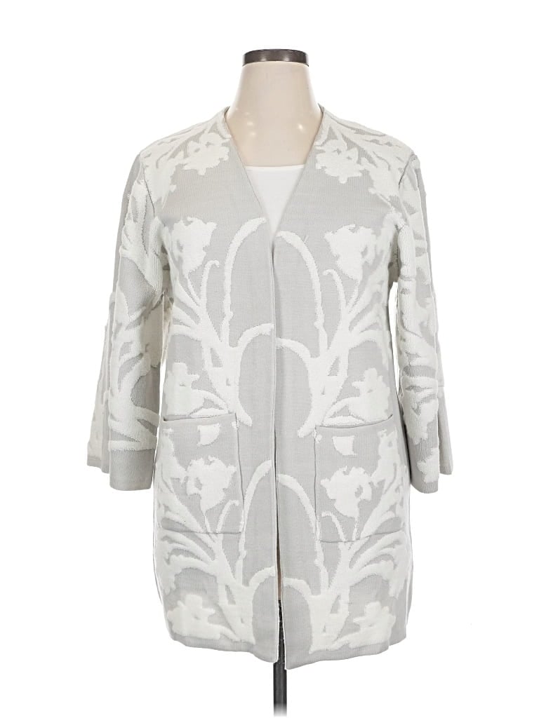 Pre-owned The Limited Cardigan Sweater In Silver