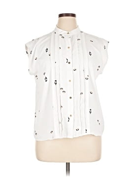 Ann Taylor Sleeveless Button Down Shirt