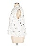 Ann Taylor White Sleeveless Button-Down Shirt Size L - photo 5