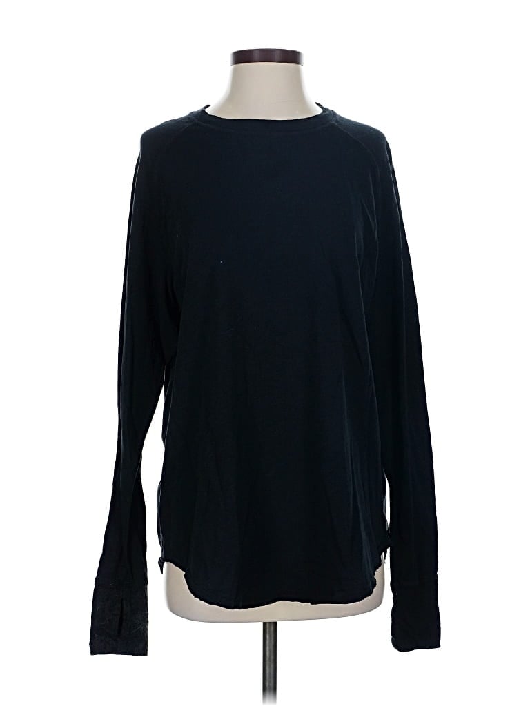 Pre-owned Zella Long Sleeve T-shirt In Black