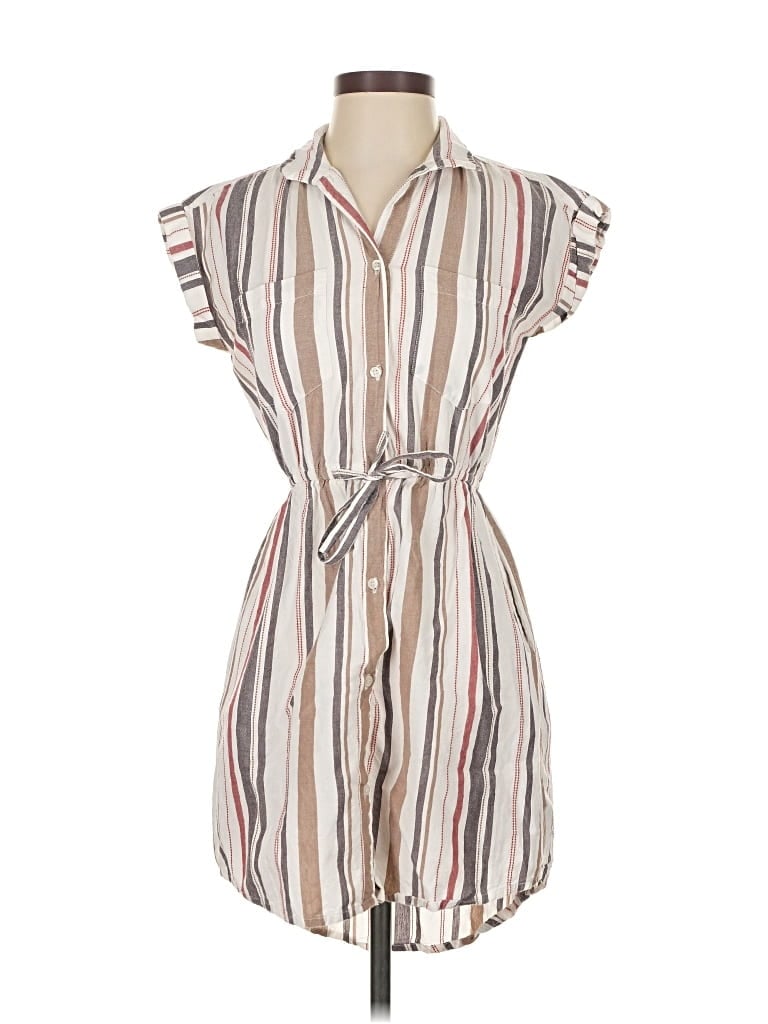 Pre-owned Japna Casual Dress In White