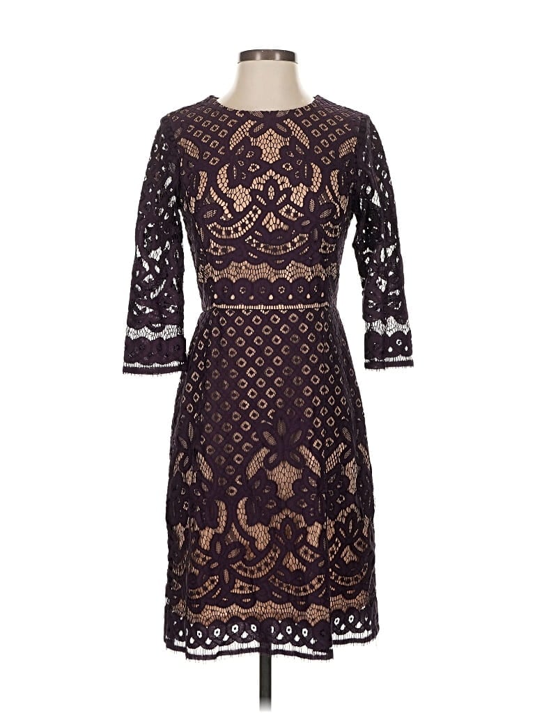 Pre-owned Gabby Skye Cocktail Dress In Purple