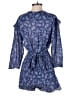 Parker 100% Cotton Paisley Blue Romper Size S - photo 2