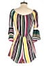 Express 100% Rayon Color Block Green Romper Size S - photo 2