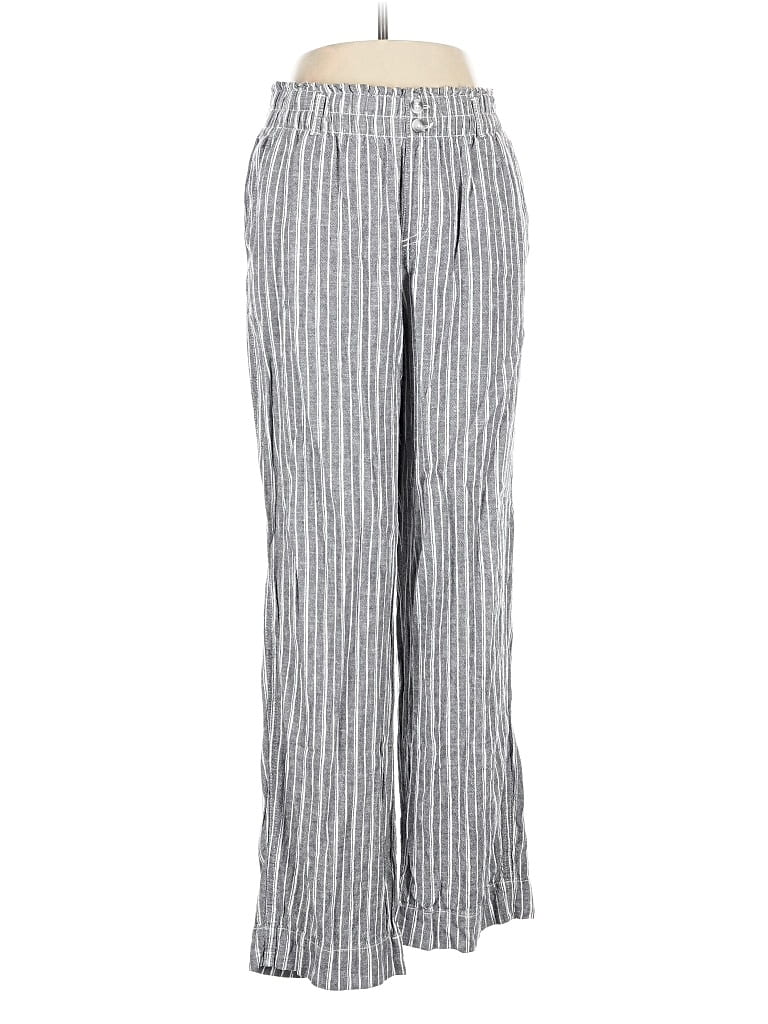 Pre-owned Briggs Linen Pants In Gray