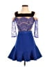 Three Floor 100% Polyamide Blue Cocktail Dress Size 4 - photo 1
