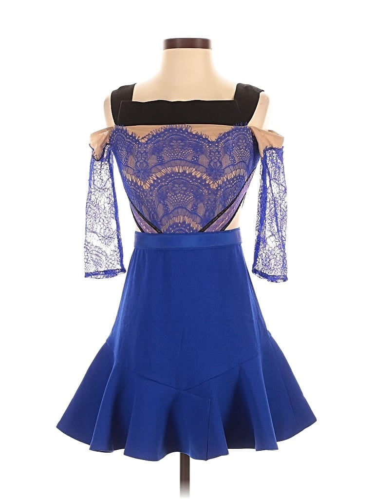 Pre-owned Three Floor Cocktail Dress In Blue