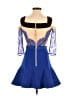 Three Floor 100% Polyamide Blue Cocktail Dress Size 4 - photo 2