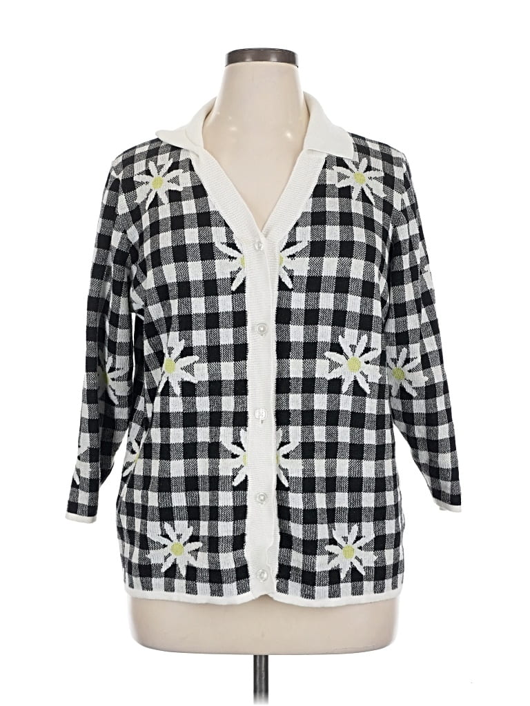 Pre-owned Cato Cardigan Sweater In Black