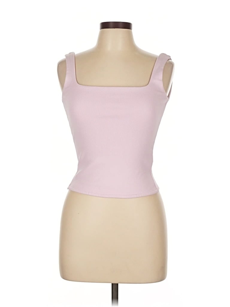 Pre-owned Zara Tank Top Pink Strapless Neckline Tops