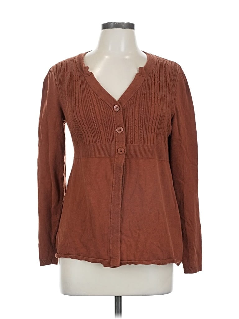 Pre-owned Apt. 9 Cardigan Sweater In Brown
