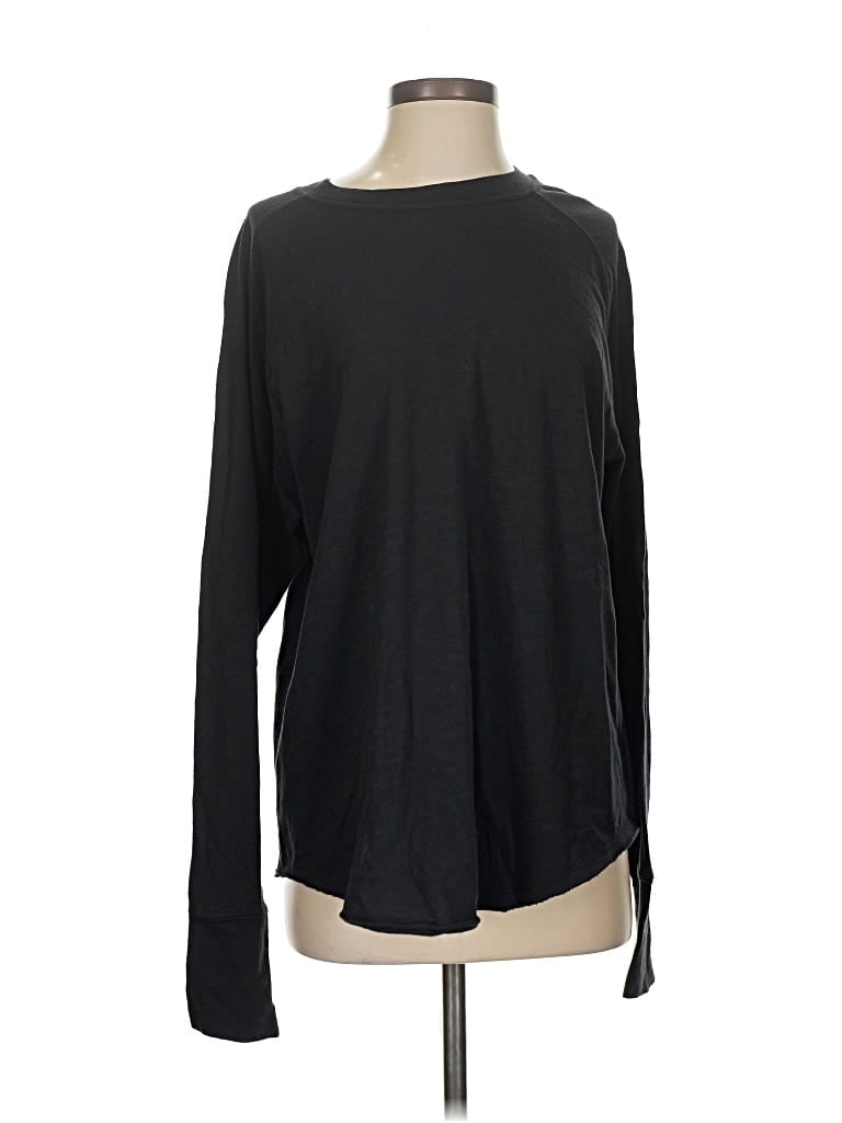 Pre-owned Zella Long Sleeve T-shirt In Black