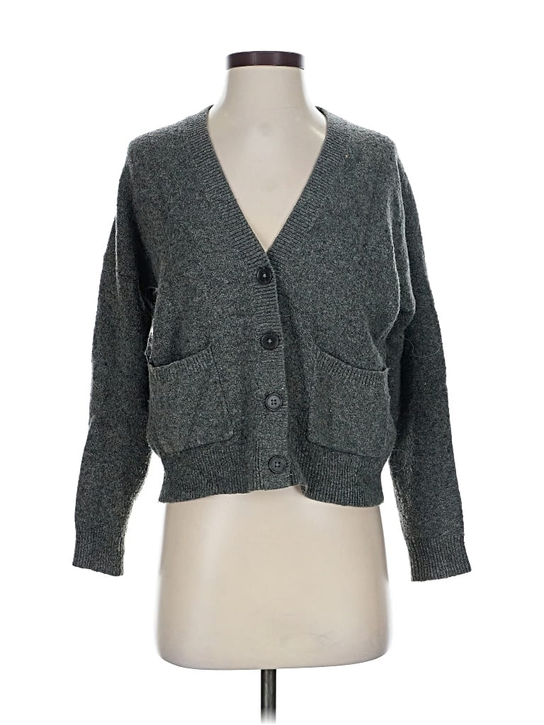 Pre-owned Madewell Cardigan Sweater In Gray