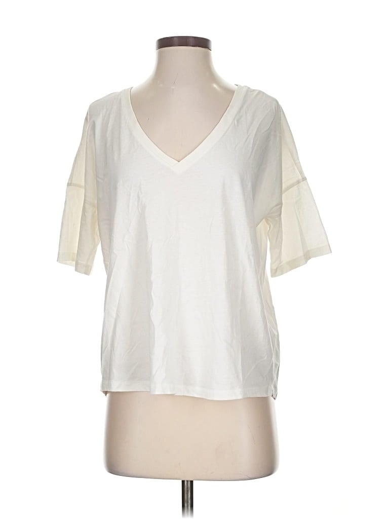 Pre-owned Allsaints Short Sleeve T-shirt In White