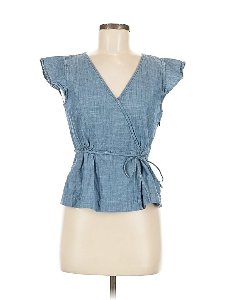 Pre-owned J. By J.crew Sleeveless Blouse In Blue