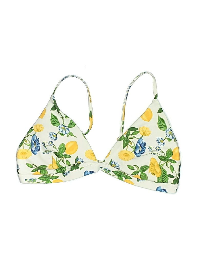 Old Navy Swimsuit Top Yellow Print Pattern Swimwear In Multi