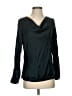 Ecru Black Long Sleeve Silk Top Size S - photo 1