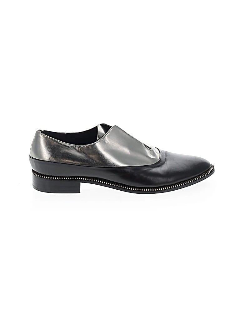 Pre-owned Sebastian Milano Flats In Black