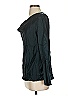 Ecru Black Long Sleeve Silk Top Size S - photo 5