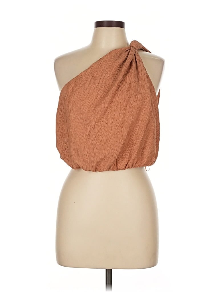 Pre-owned Abercrombie & Fitch Sleeveless Blouse In Brown