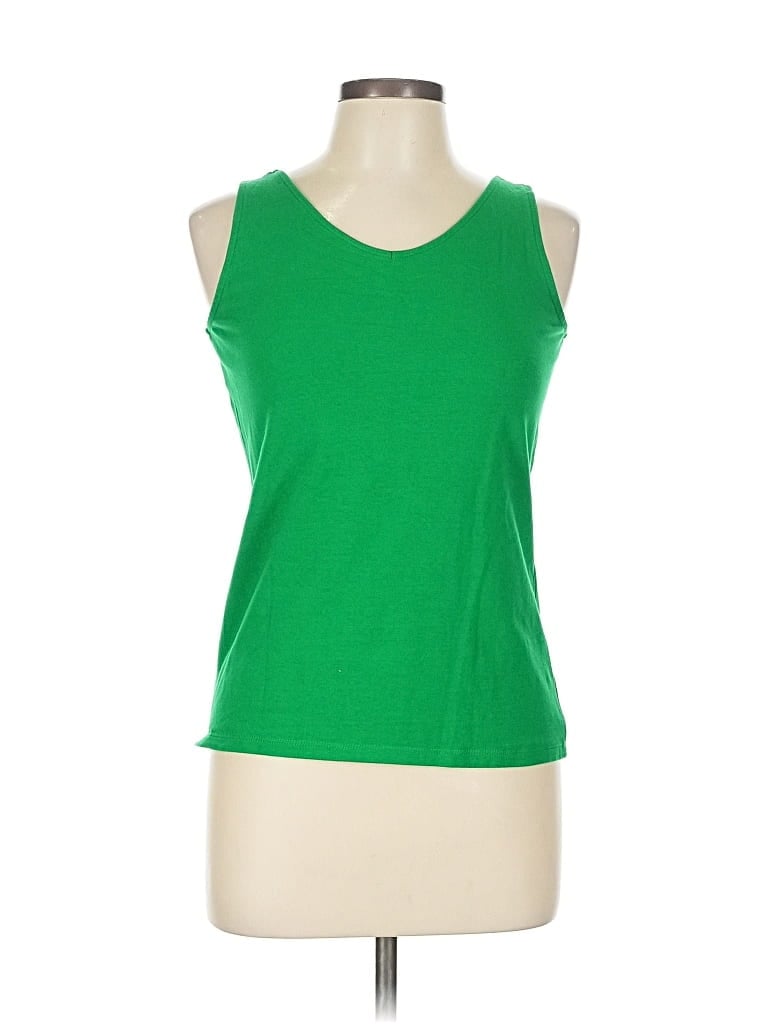 Pre-owned Unbranded Sleeveless T-shirt In Green