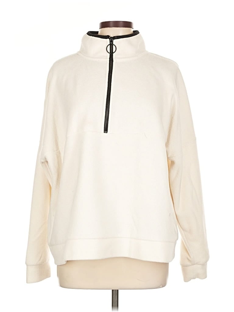Pre-owned Primark Fleece Jacket In White