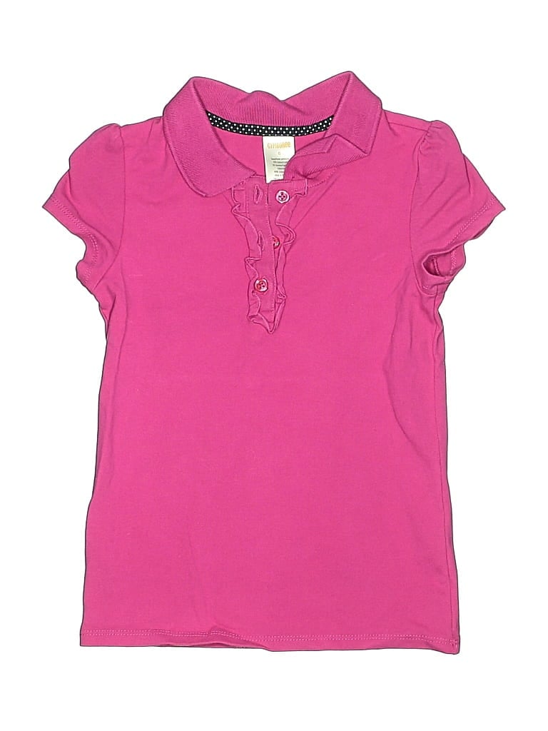 Pre-owned Gymboree Kids' Short Sleeve Polo Shirt In Pink