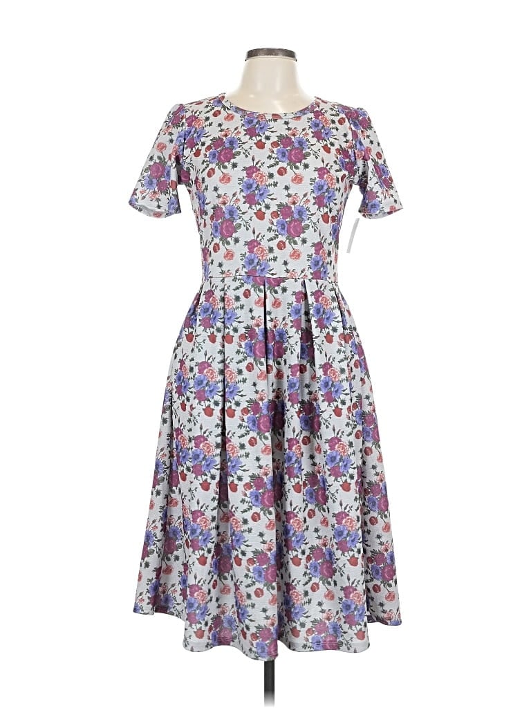 Pre-owned Lularoe Casual Dress In Purple