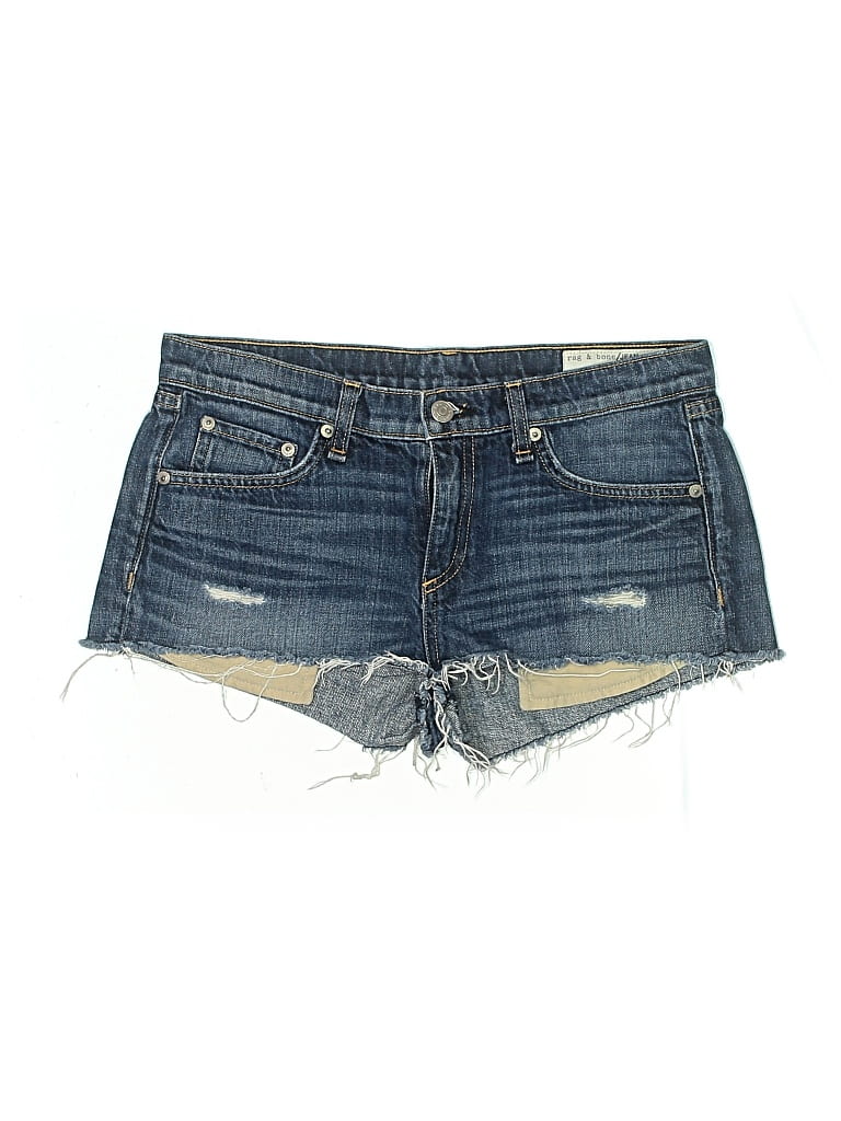 Pre-owned Rag & Bone Denim Shorts In Blue