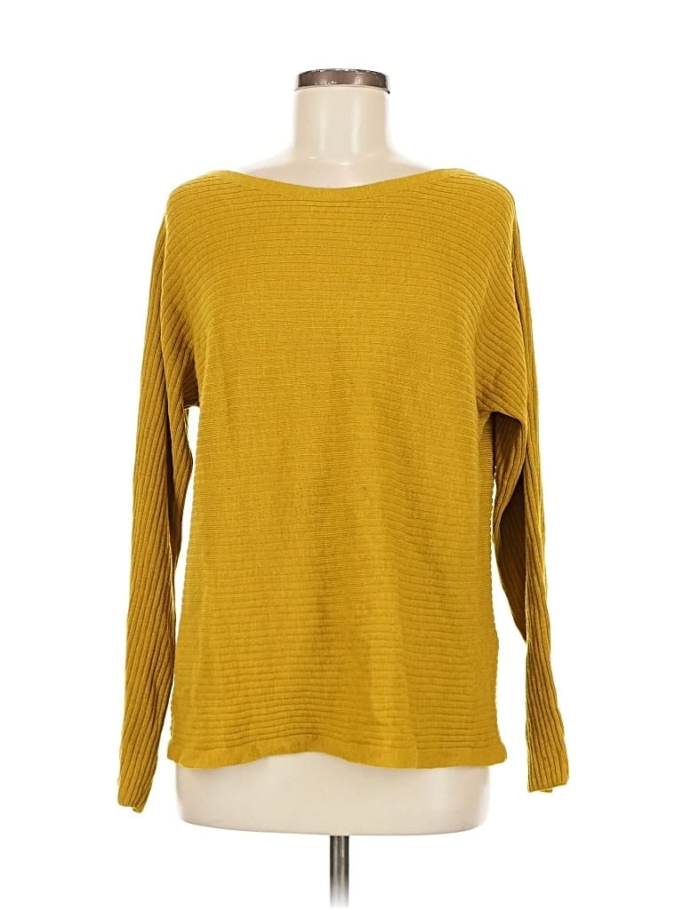 Pre-owned Eileen Fisher Pullover Sweater In Yellow