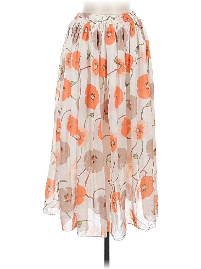 Pre-owned Unbranded Casual Skirt In Orange