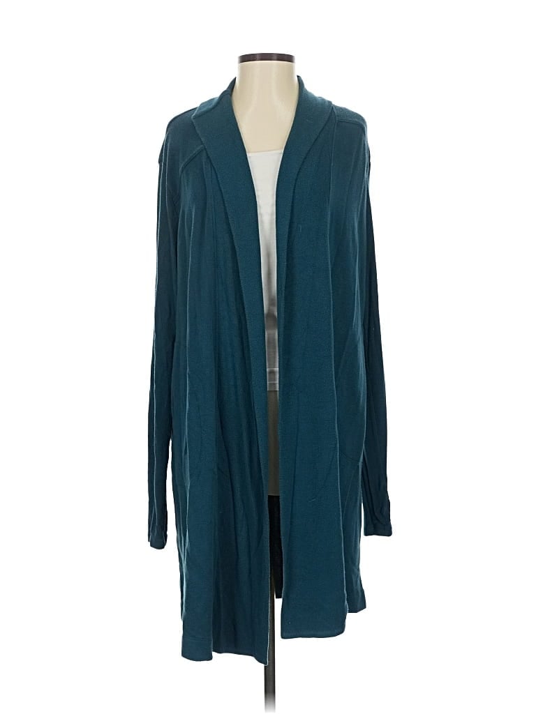 Pre-owned Athleta Cardigan Sweater In Blue