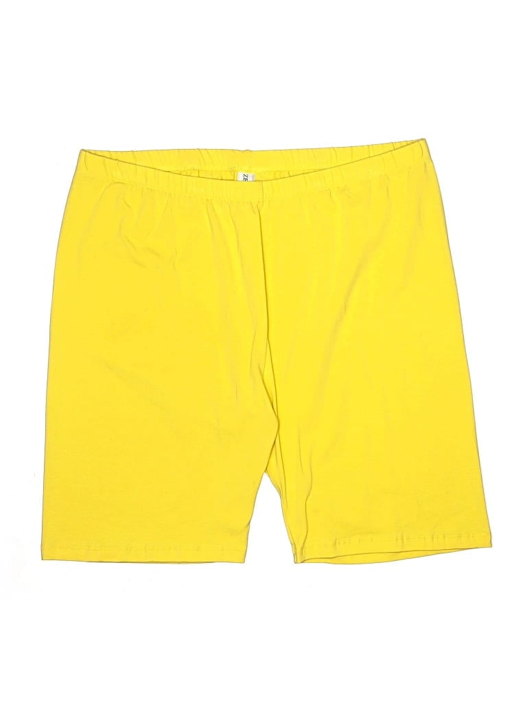 Pre-owned Zenana Athletic Shorts In Yellow