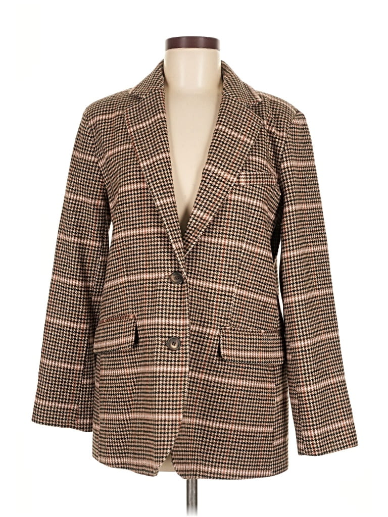 Pre-owned Topshop Blazer Jacket In Brown