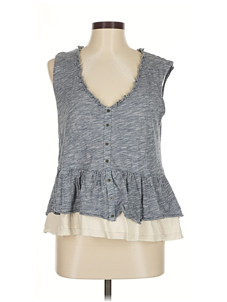 Pre-owned Pilcro Sleeveless Blouse In Gray