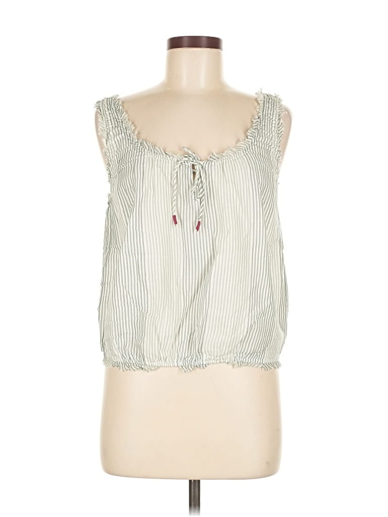 Pre-owned Lucky Brand Sleeveless Blouse In Green