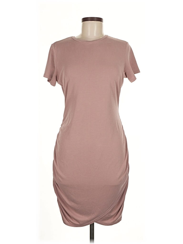 Pre-owned Express Casual Dress In Brown
