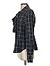 ABS Allen Schwartz Plaid Black Long Sleeve Blouse Size S - photo 5
