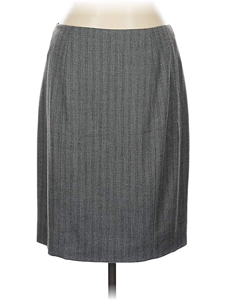 Pre-owned Antonio Melani Formal Skirt In Gray