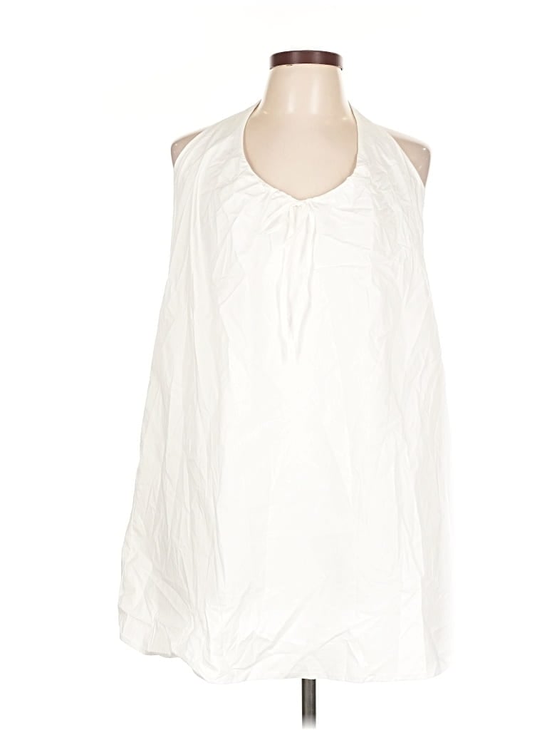 Pre-owned Wild Fable Sleeveless Blouse In White