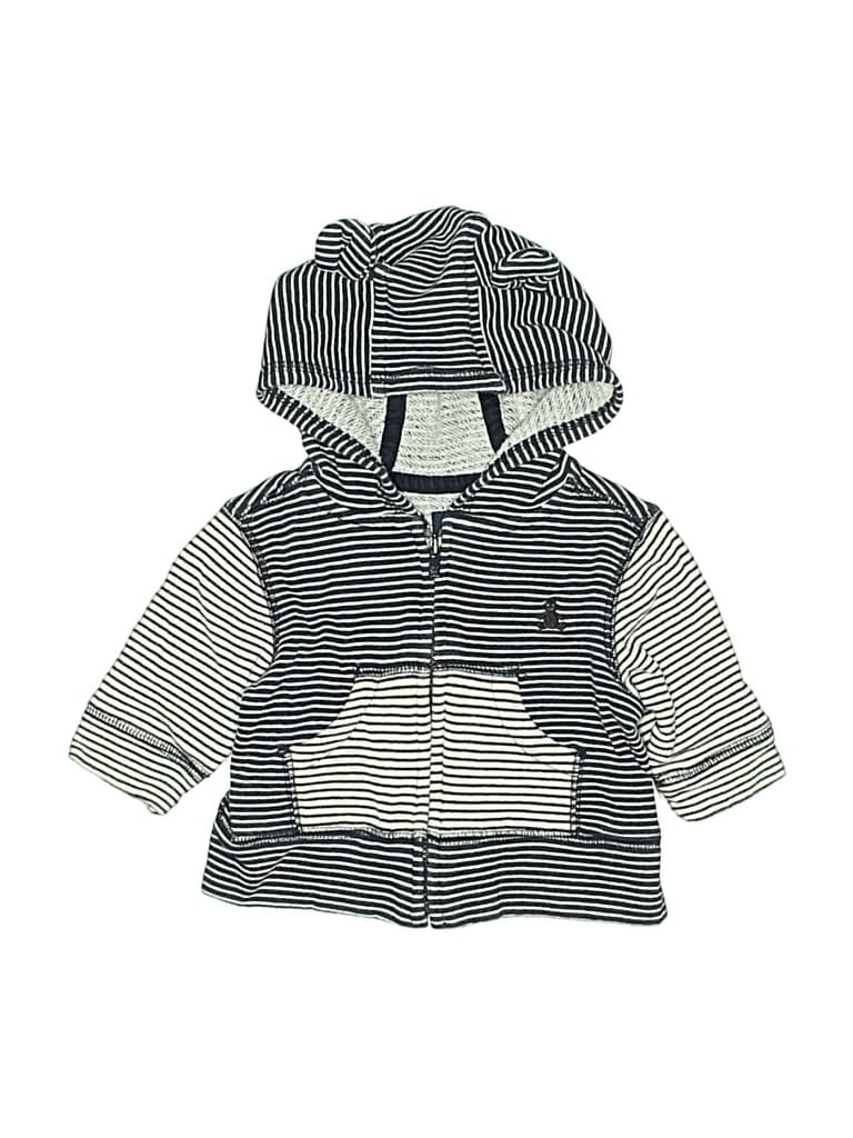 Pre-owned Baby Gap Babies' Zip Up Hoodie In Gray