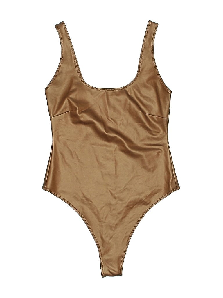 Pre-owned Skims Bodysuit In Brown