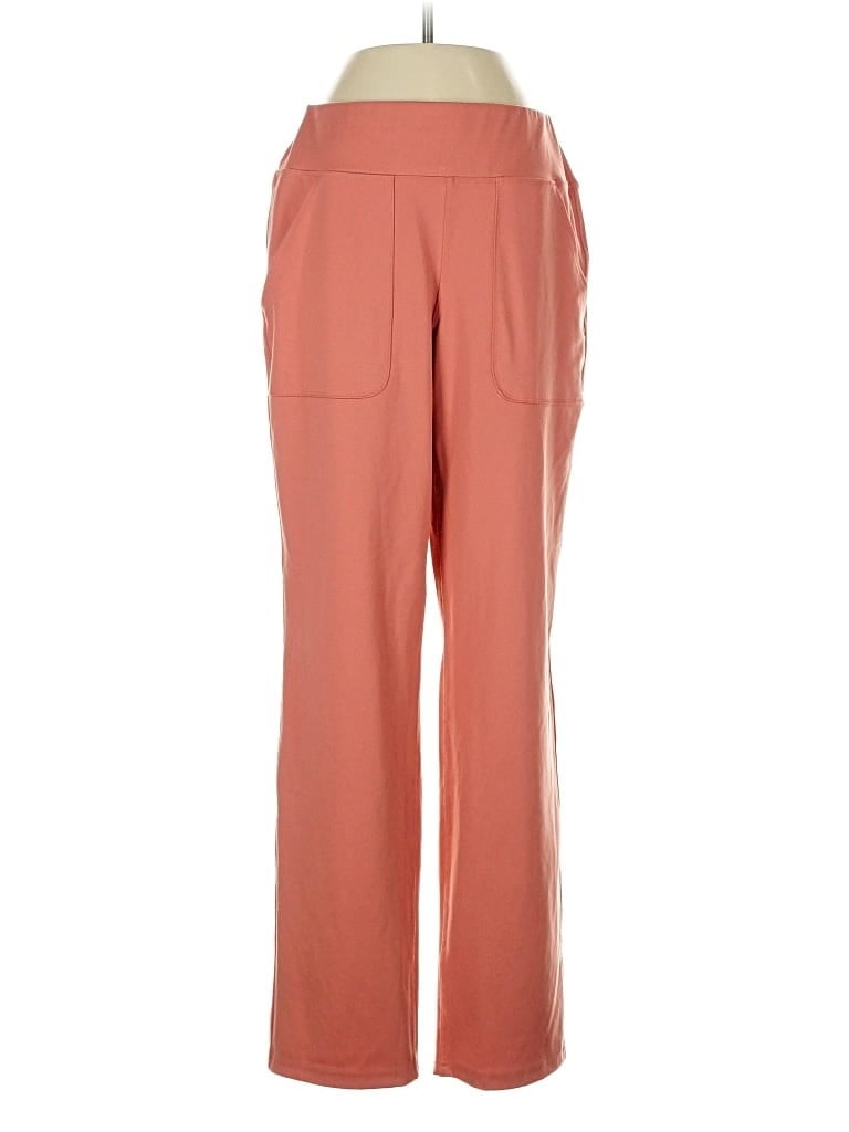 Pre-owned Lands' End Track Pants In Orange